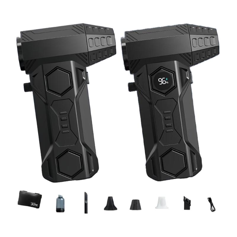 Small USB Powered Boosts Blower 580000 RPM High Speed Air Dusters Ergonomic Grip For Electronics Car Cleaning Use