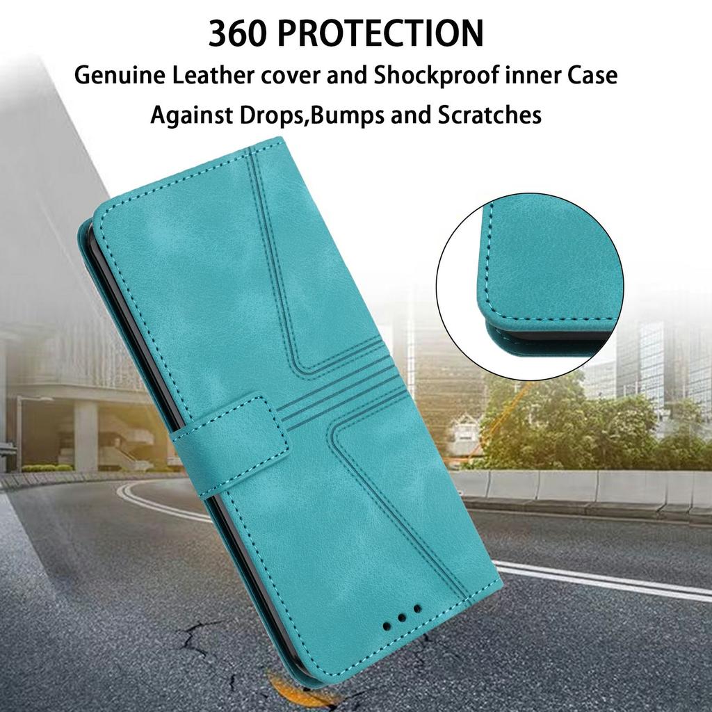 For Xiaomi Redmi 15C 4G (Global) (171mm)/Poco C85 4G (171mm) Case Triangle Imprinted Anti-Scratch PU Leather Phone Wallet Cover