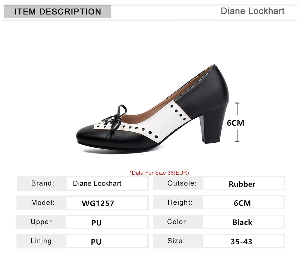 Fashion Spring New Design Sweet Women Pumps Square Toe Block Heels Bowknot Mixed Color Plus Size 35-43 Black Party Lady Shoes