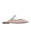Mode Flash Diamanten Hausschuhe Frau Lackleder Gürtel Sandalen Elegant Damen Pantoletten Spitze Zehenpartie Slip On Gemütliche Pantoletten Party Flipflops
