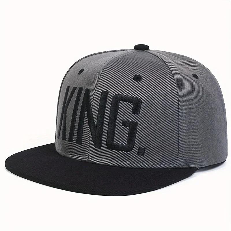 Unisex KING Letter Embroidery Hip-hop Hats Spring And Autumn Outdoor Adjustable Sports Casual Baseball Caps Sunscreen Hat