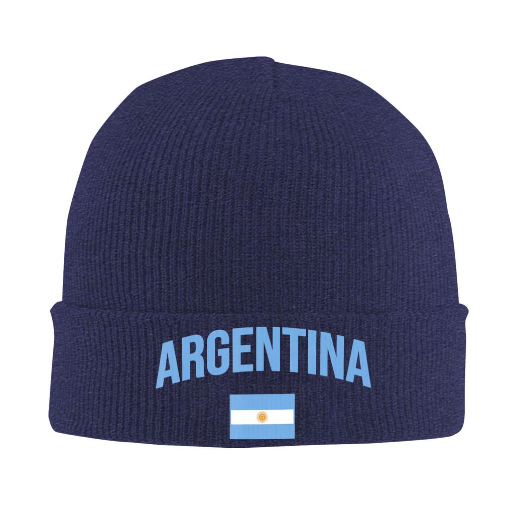 Argentina Argentinian Flag Knitted Hat for Women Unisex Beanies Winter Hat Warm Cap