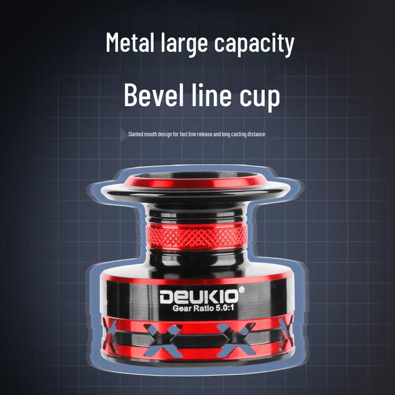DEUKIO All-Metal Spinning Fishing Reel