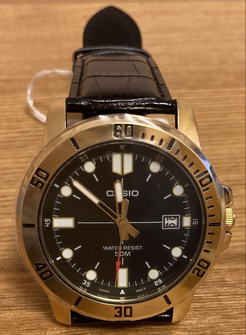 

[USED] (Price Reduced Again) Reimported CASIO Gold & Black Diver s Watch