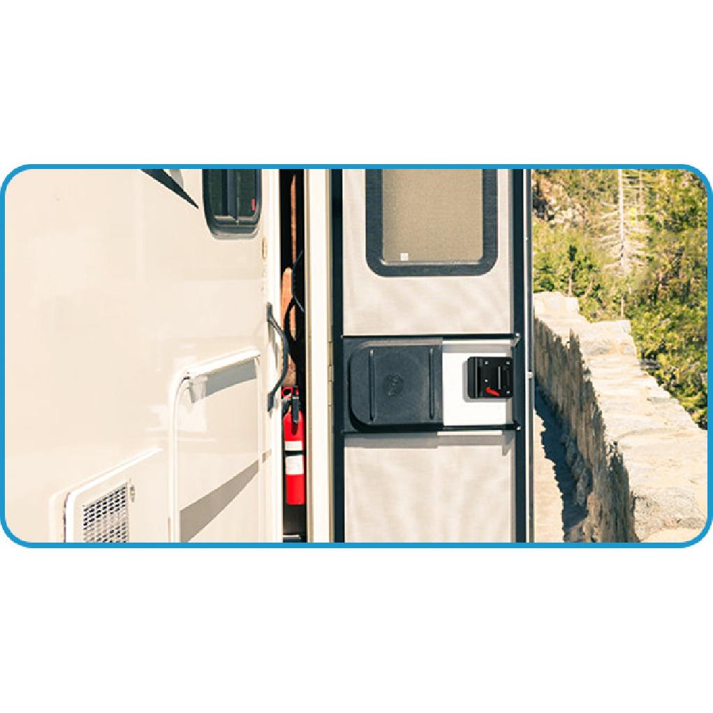 DaierTek RV Trailer Camper Entry Door Lock RV Door Lock Replacement Double Open Door With Deadbolt Computer Key Door Handle