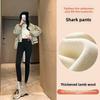 Extra Thick Cloud Fleece Shark Pants Leggings for Women Wearing Outside, Winter Plus Fleece Thick Pants Stretch Slimming Yoga Pants