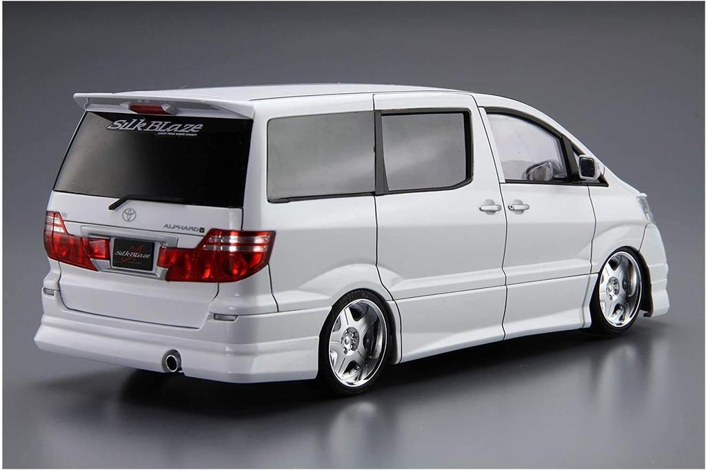 Aoshima Bunka Kyozai The Tuned Car 7 Silk Blaze Alphard Kunststoffmodell (AOSHIMA) Nein. 1/24 MNH/ANH10/15W '05 (Toyota)