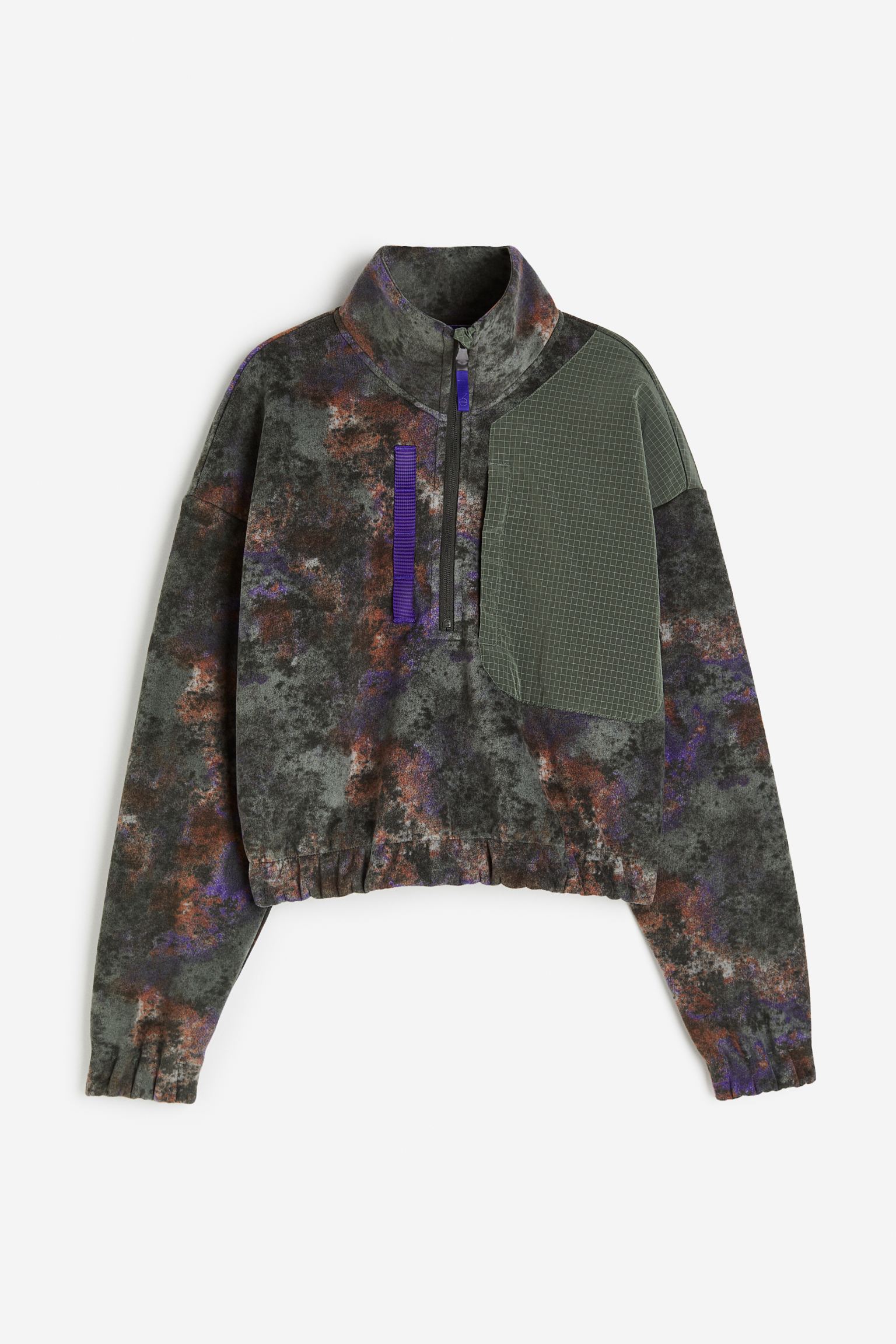 

Half-zip fleece sweatshirt