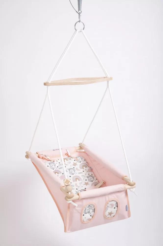 Baby swing Baby Pastel pink - unicorn