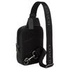 Coach RACER Pack13 Metal Logo Zipper Closure Smooth Calfskin Crossbody Bag Chest Bag Mini Men's Black