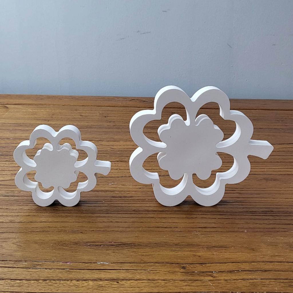 Clover Candle Holder Molds for Making Tealight Holder Room Decorations Gypsum Ornaments Epoxy Resin Casting Molds