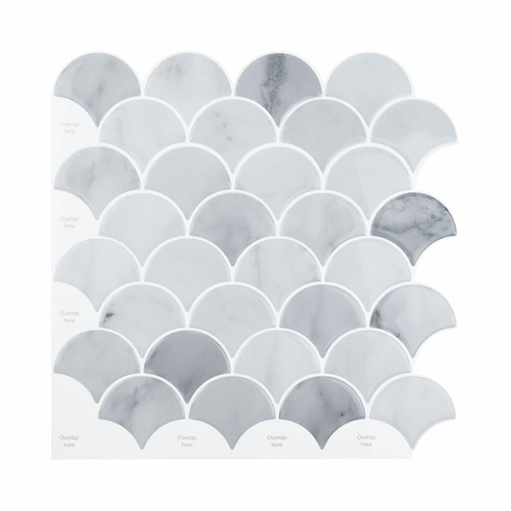 Self Adhesive Imitation Wall Tiles PVC Kitchen Backsplash New Wall Stickers  For Home Decor