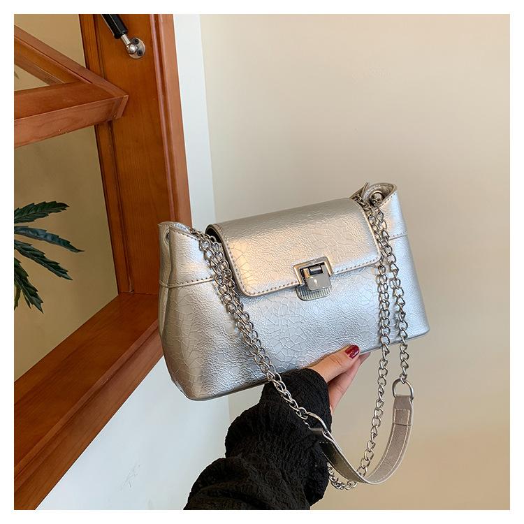 Frühling und Sommer Taschen 2025 neue trendige Mode vielseitige Kette Achselhöhle kleine quadratische Tasche Retro Damen Tasche Schultertasche