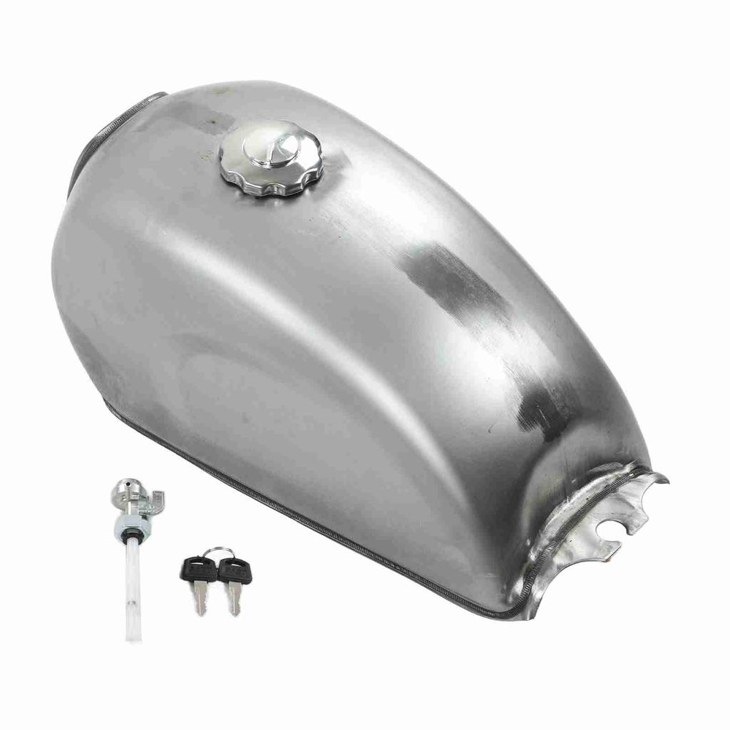 Motorcycle Gas Tank with Cap Kit 9L2.4Gal Vintage Replacement for CFmoto 2013?2018