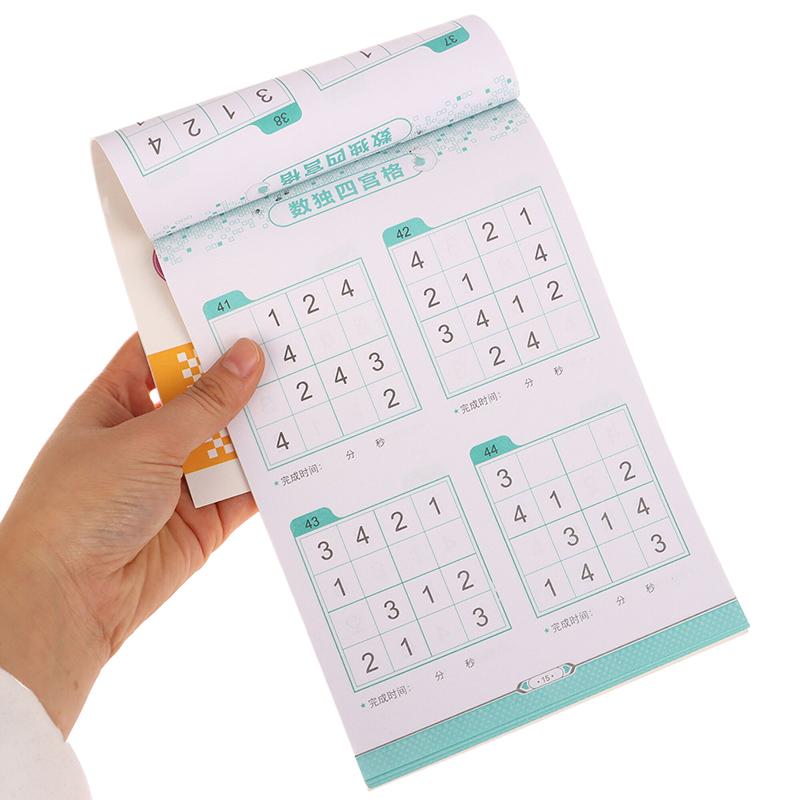 1/4Pcs Logical Thinking Ladder Training Puzzle Toy Sudoku Book For Beginner Children Elementary Student Four Six Nine Grid Games
