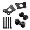 Aluminum Handle Bar Risers set Adjustable Height Anti Rust Handlebar Extension Lifting Quick Fixing for Motorcylce