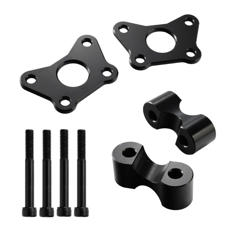 Aluminum Handle Bar Risers set Adjustable Height Anti Rust Handlebar Extension Lifting Quick Fixing for Motorcylce