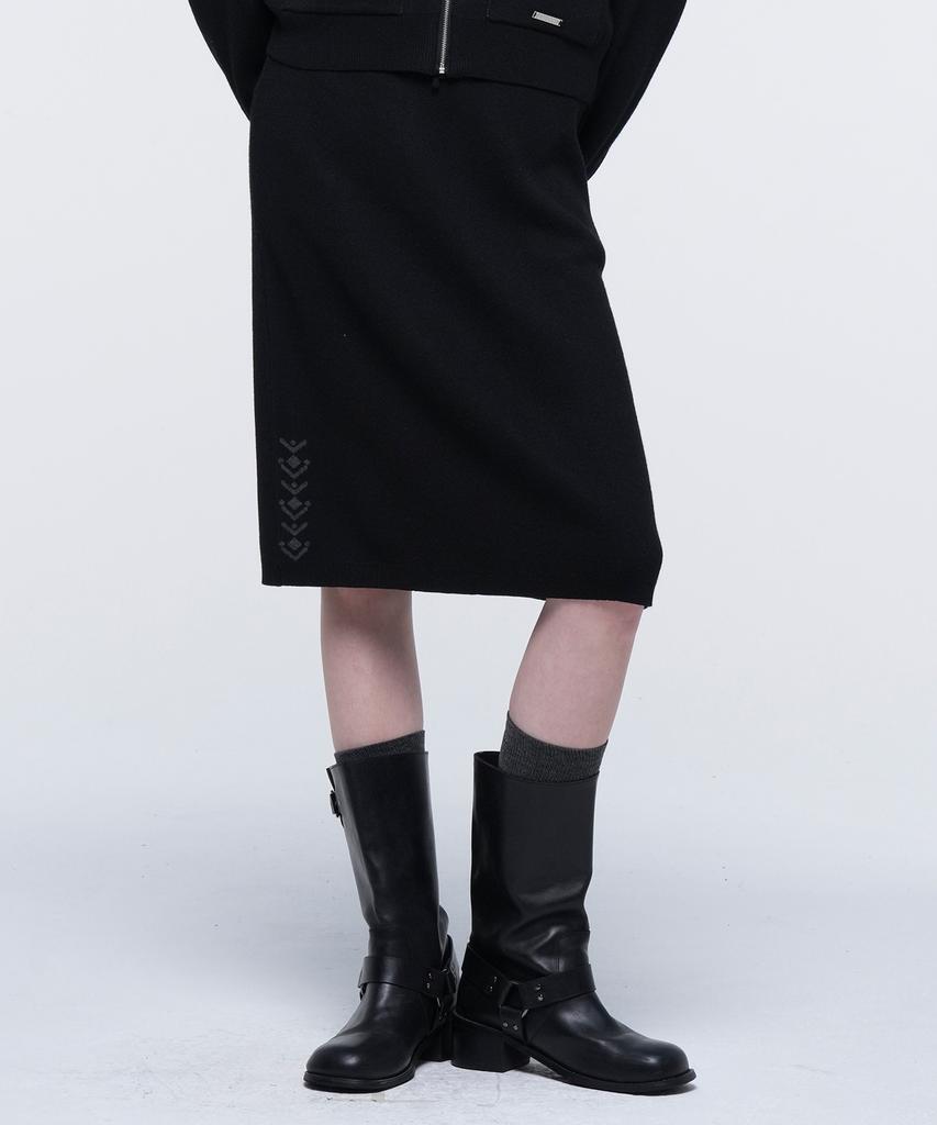 Outdoor Products W Navajo Knit Skirt (Black)
