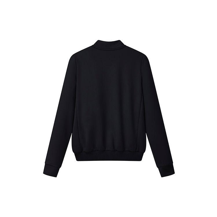 FILA Athletics Logo Print Breathable Knit Jacket Women Jackets Legendary-Blue A11W135505F-NV