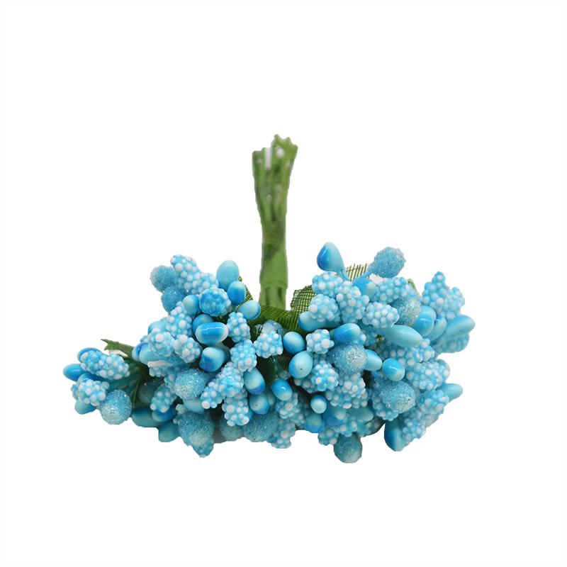 12 Stück/Los Handarbeit Künstliche Blumen Stempel Zucker Hochzeitsfeier Dekoration DIY Kranz Geschenkbox Scrapbooking Günstige Künstliche Blumen