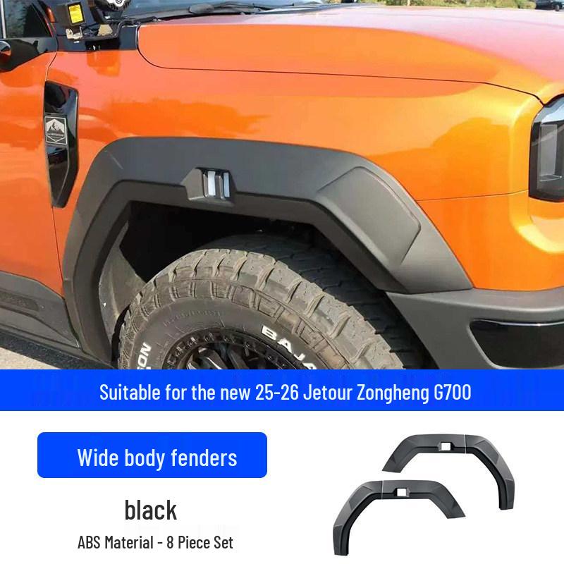 Изготовленные на заказ детали: Расширители колесных арок и накладки на двери Chery Jetour G700 Wide Body