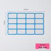 White and Blue Self-Adhesive Handwritten Label Stickers with Index Notes