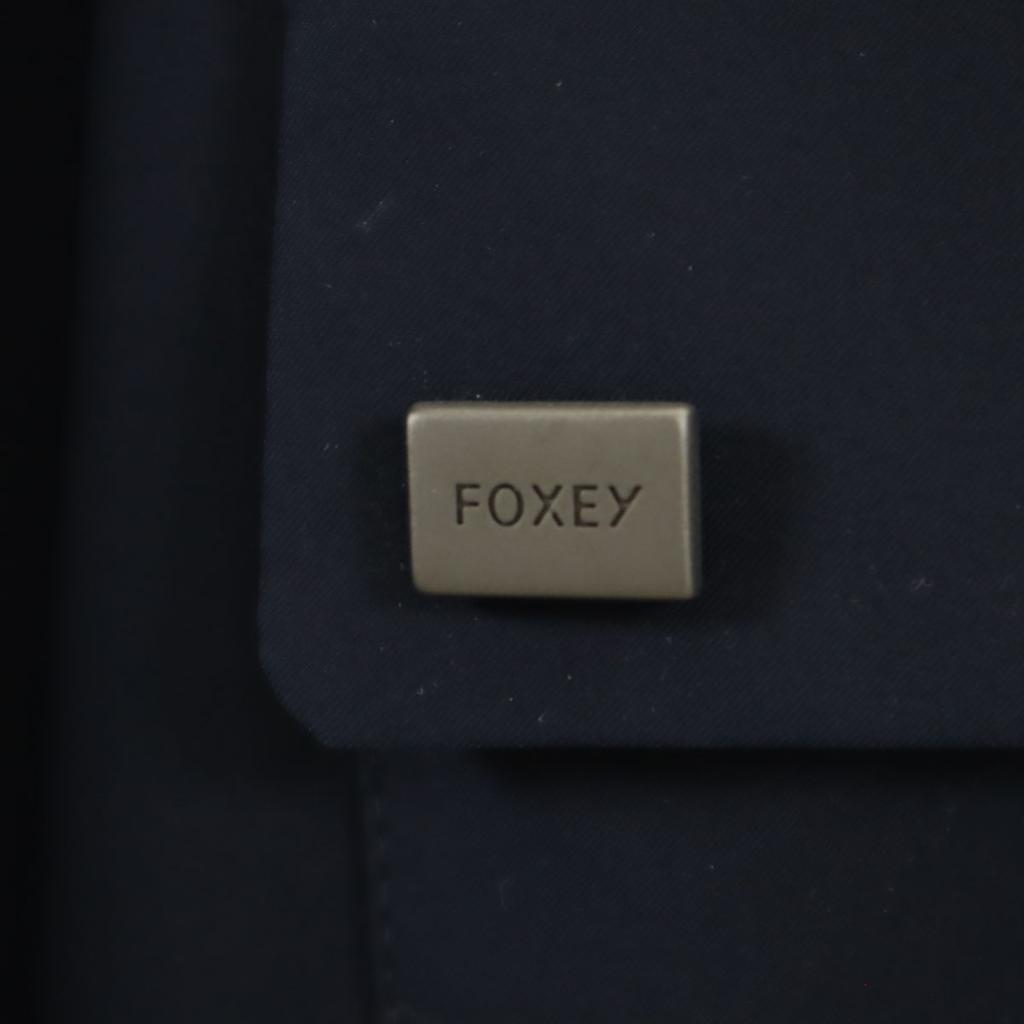 FOXEY NEW YORK made in Japan No sleeve one piece 38 Navy Women Used