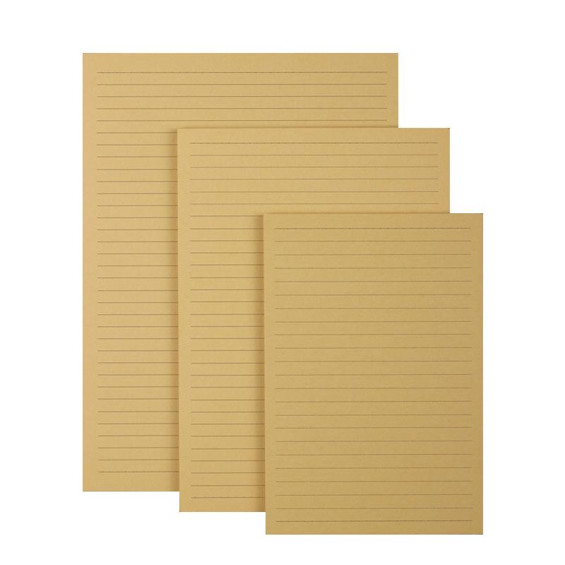 Set artistic retro plic și hârtie de scris din hârtie kraft