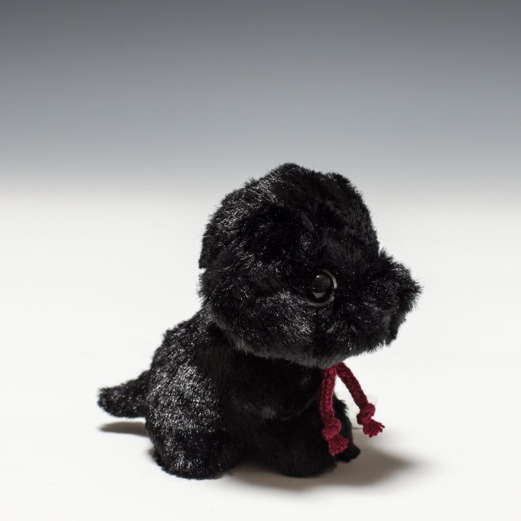 Doce Broto de Bambu Fontaine Pug Preto Brinquedo de Pelúcia 48235