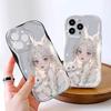 For Honor 90Lite X6B X8 Infinix Hot 30 40i 40Pro Smart8 Vivo V27 V29e V30e Moto G84 Fashion Girl Cream Texture Soft Silicone Full Lens Protect Casing