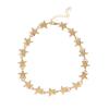 European Alloy Five Pointed Star Short Necklace, Geometric Star Choker Clavicle Chain