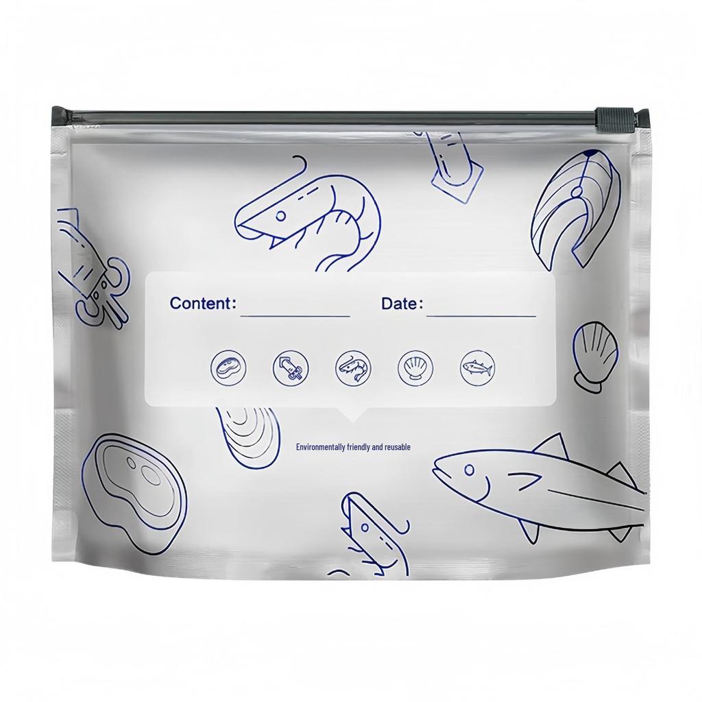 Aluminum Foil Self-Sealing Freezer Bag - Thickened Food Preservation Bag for Japanese Kitchens