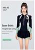 Women's Long Sleeve Conservative Sport Swimsuit - 2022 Style, Sun Protection, Ideal for Hot Springs
