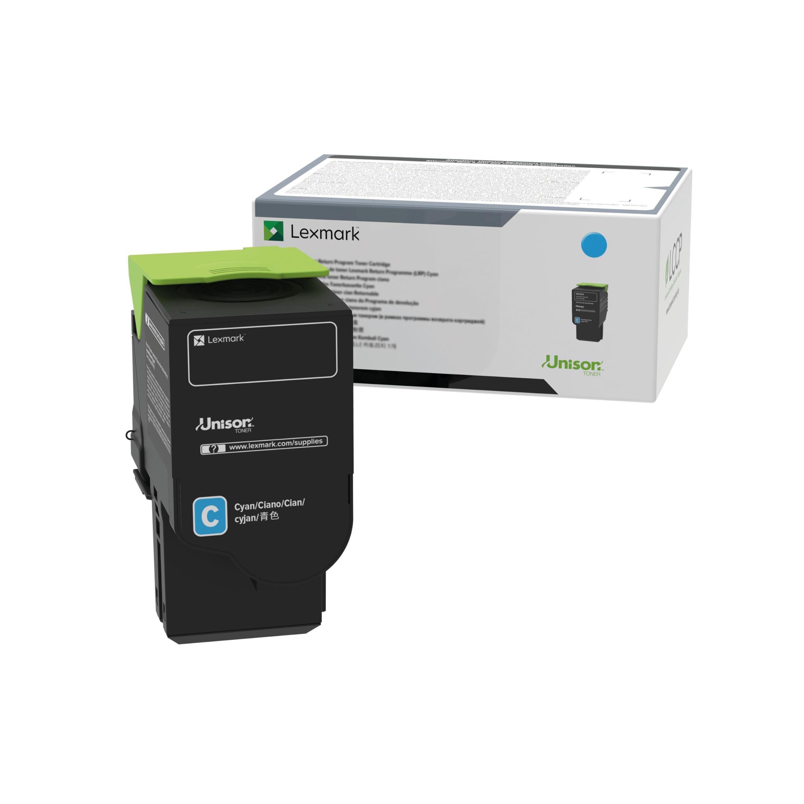 

Lexmark C240X20 Cyan Extra High Yield Cartridge Toner, Gray