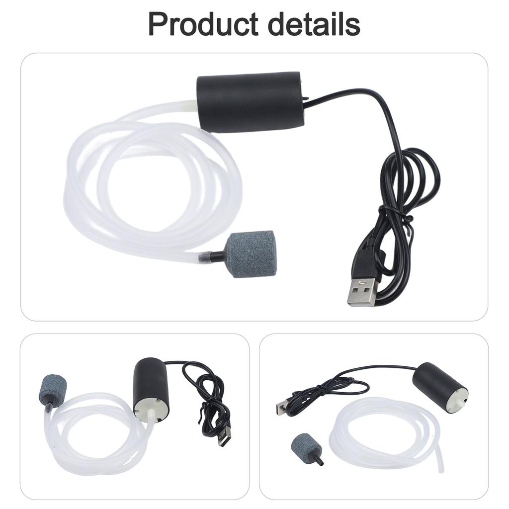 Compact Design Fish Tank Bubbler Compact Fish Bubbler Aquarium Oxygenator Easy Transport Efficient Oxygenation