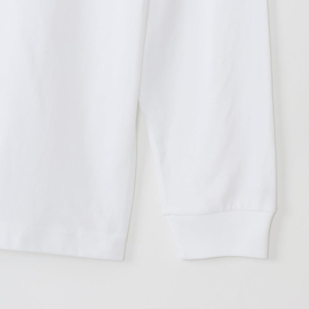 Hanes Long Sleeve Round Thick Solid Size L Beefy-T T-Shirt, 100% Cotton, Neck, Tagless, Fabric, Color, Men's White, (H5186)