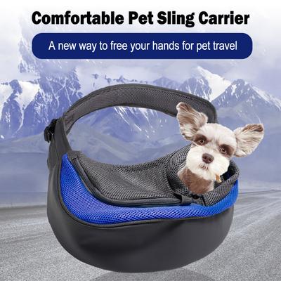 Dog Carrier Pet Sling Carrier Outdoor Shoulder Bag Cross-body Back Pet Dog Sling Carrier Breathable