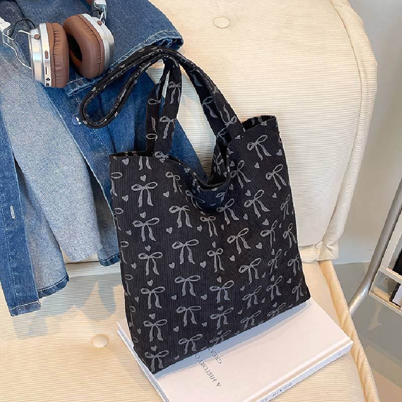 Nylon Butterfly Knot Tote Bag For Women With Large Capacity And Urban Style