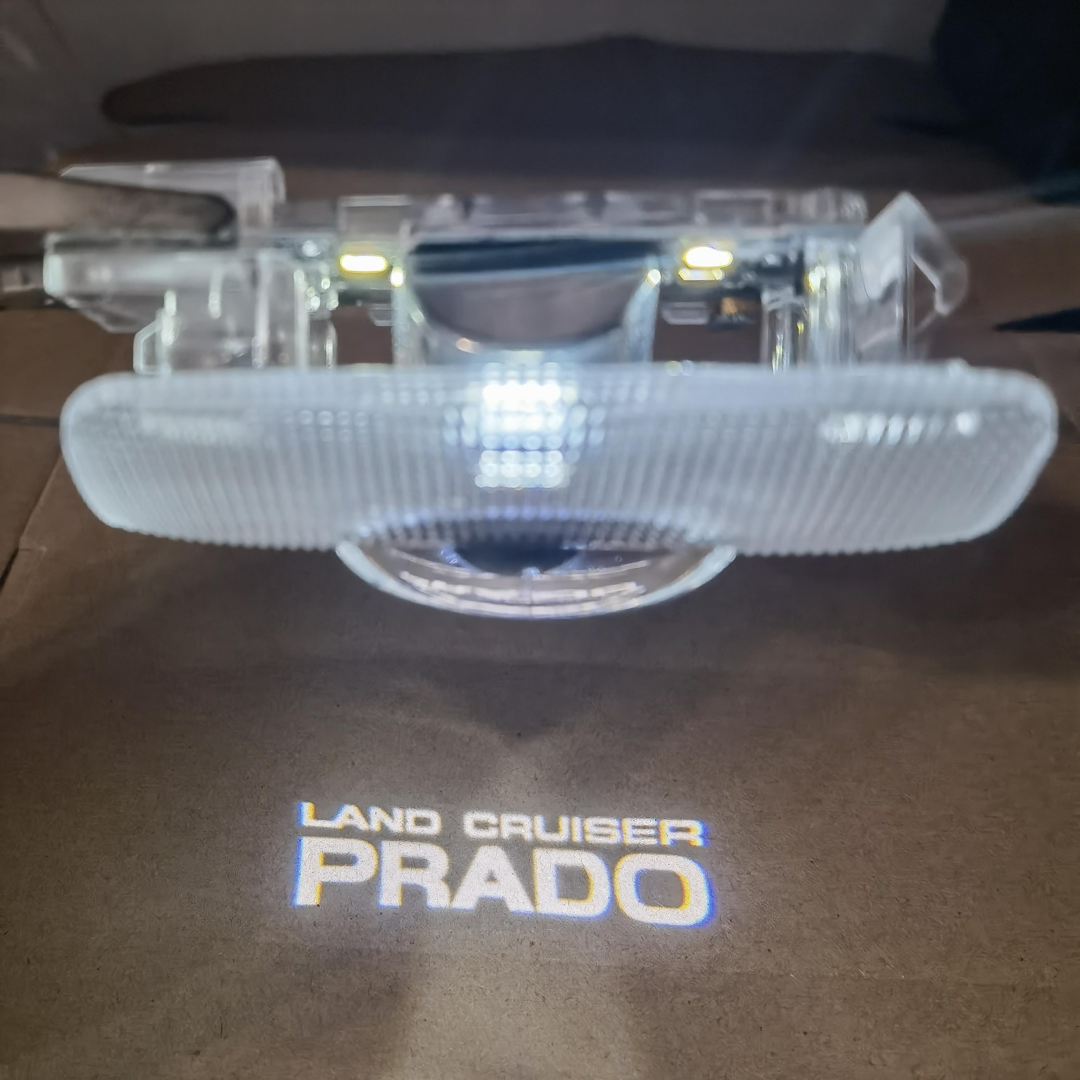 2pcs/Set LED Shadow Land Cruiser Prado Welcome Light Land Cruiser Prado Door Light Auto Projectors Courtesy Light Puddle Lamp