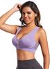 Padded Sports Bras for Women High Impact Seamless Yoga Bra with Removable Cups Athletic Crop Tank Tops Gym Workout Brassieres