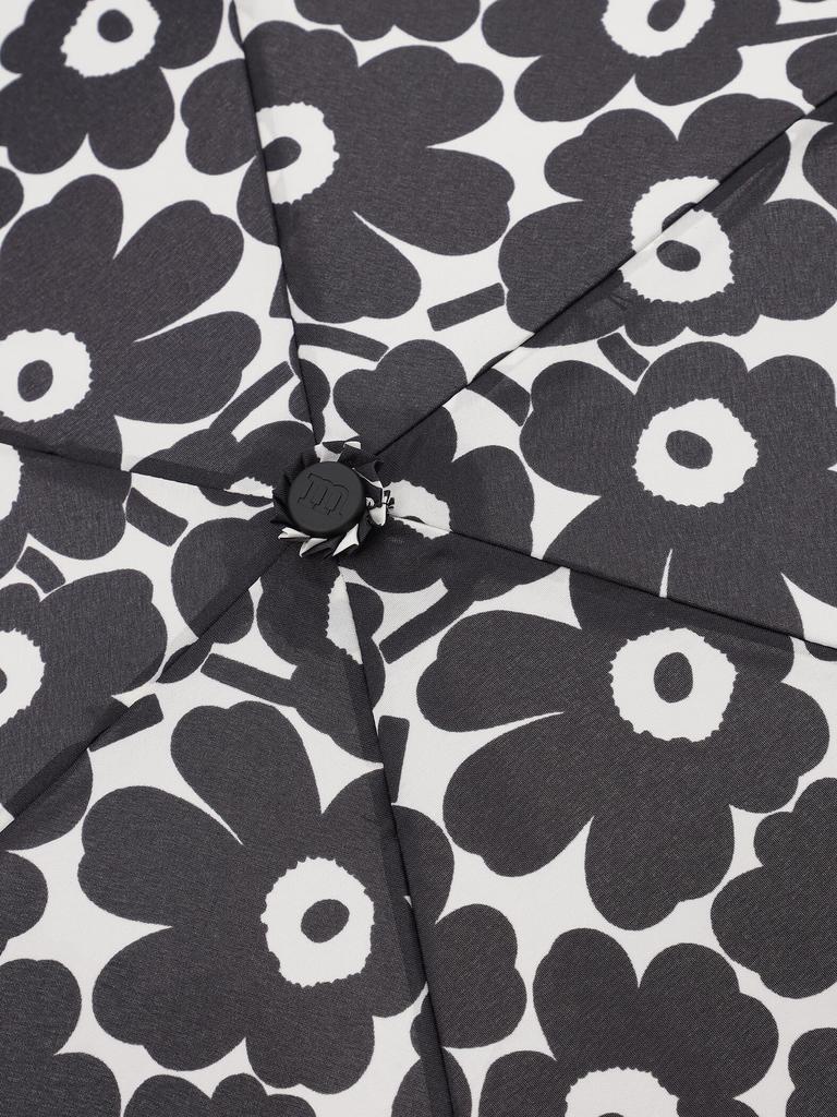 Marimekko Mini Manual Nano Unikko Folding Umbrella for Women, Size 52_1_52229291494, Black/White