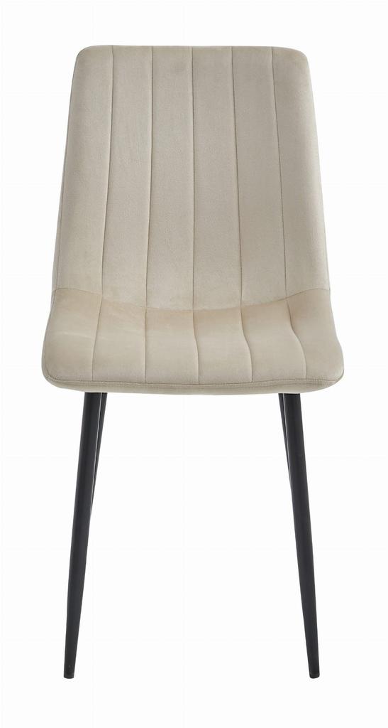 LAVA chair - light beige velvet x 2