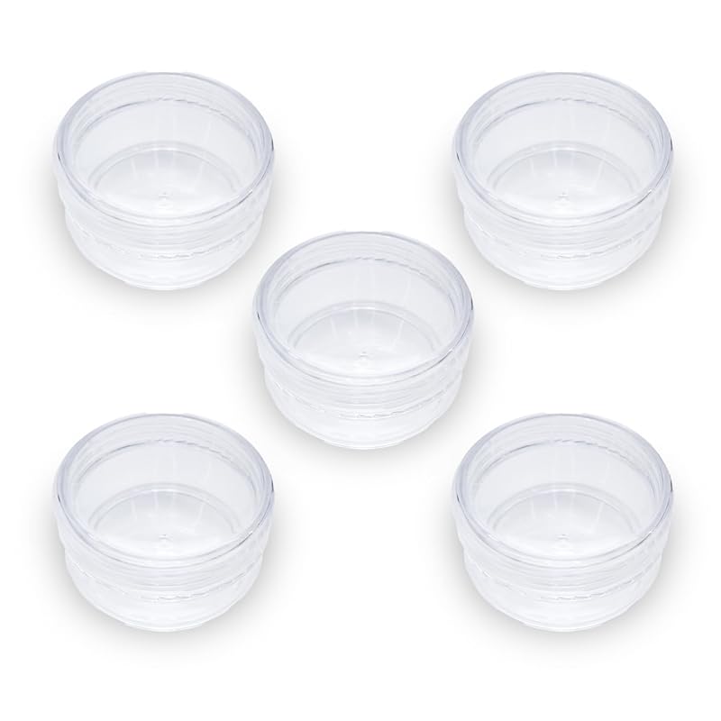 

small case circle Transparent [10ml] 5 pieces Medium plastic storage accessory case refill container cream case travel bottle for travel accessories