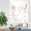 VIKAMA Dreamy Star Moon Rabbit Tapestry with Bow and Gradient Starry Sky Children's Room Instagram-Style Fairy Tale Theme Decor