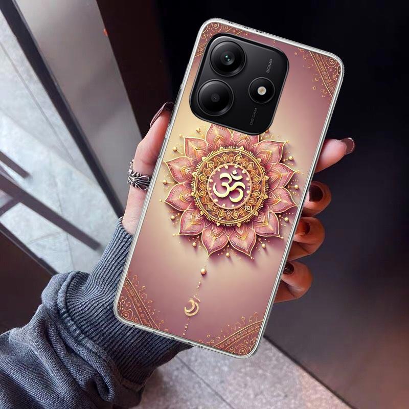 Mandala Chakra Insist Yoga Phone Case For Xiaomi Redmi Note 10 11 12 13 14 15 Pro Plus 11S 12S 14S 11T 11E 10S Soft TPU Back Cov
