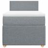 Maison Exclusive - Sommier à lattes de lit avec matelas gris clair 80x200 cm tissu