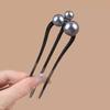 U-shaped Acetic Acid Hairpin Simple Beads Hair Stick Women Girls Colored U-Shaped Irregular Hairpin Jewelry Styling  Accessories