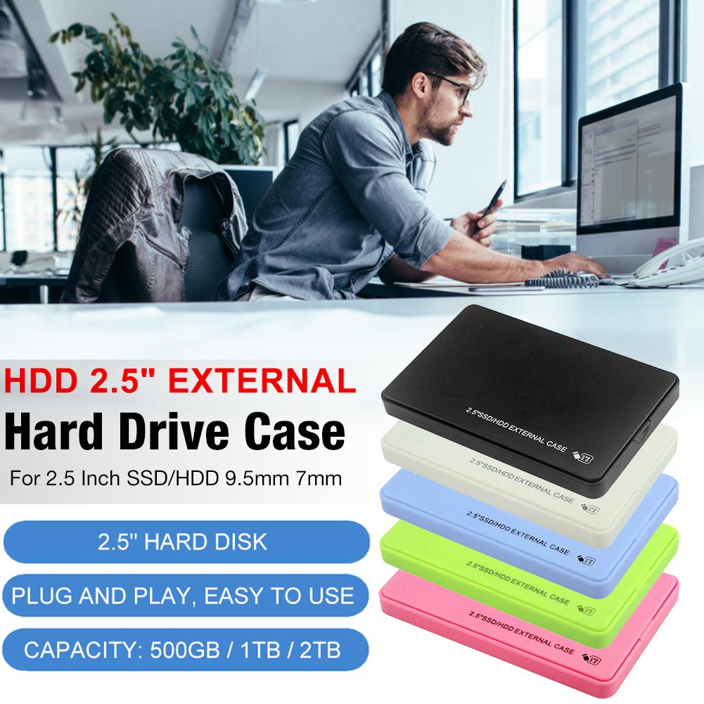 2.5 Inch USB3.0 Hard Disk Box Enclosure 5Gbps SATA HDD SSD Mobile External Case for Notebook Desktop PC (Not Inclube