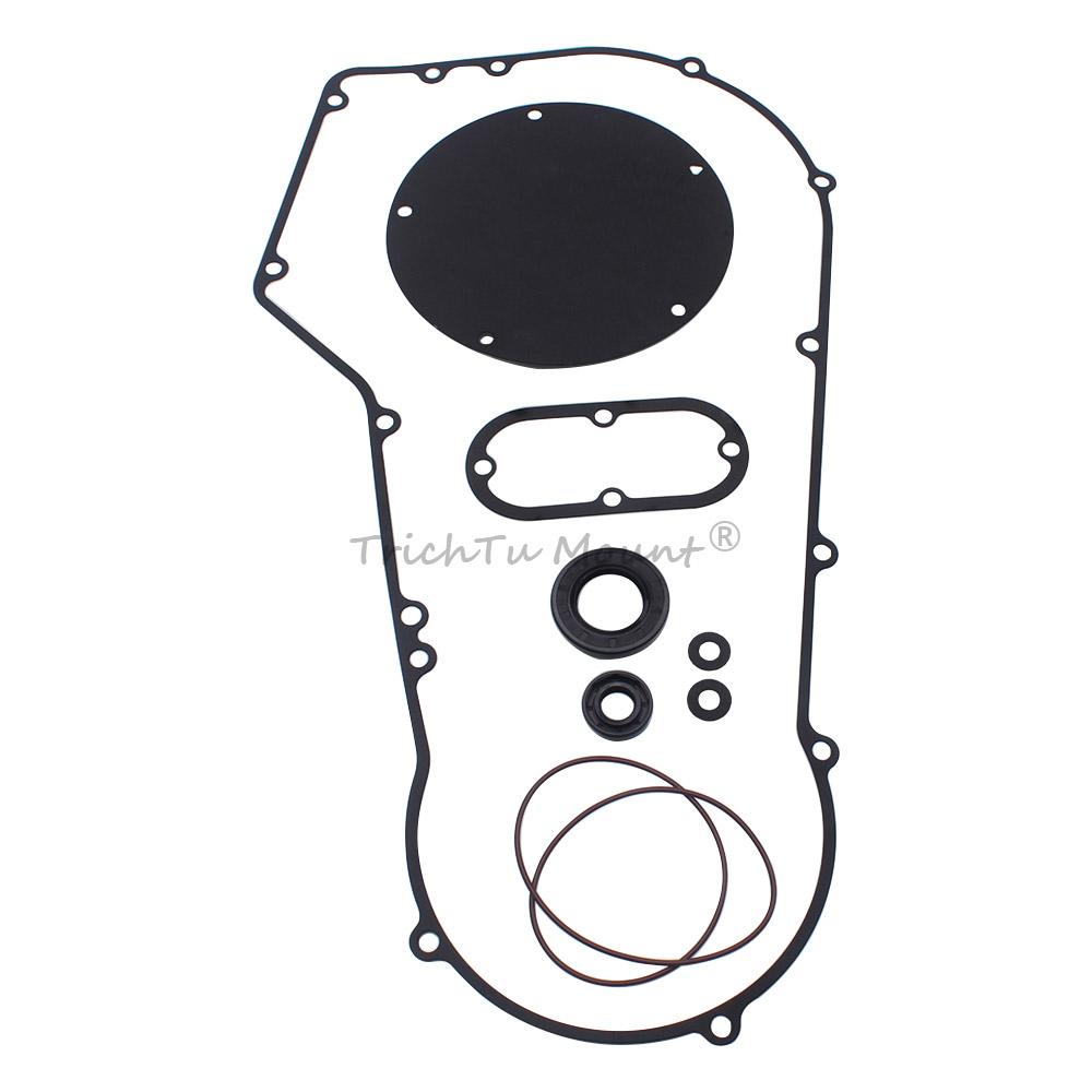 Motorcycle Primary Clutch Cover Gasket Seal Kits For Harley Dyna Low Rider FXDL Softail Fat Boy Springer Classic FXST 1994-2006