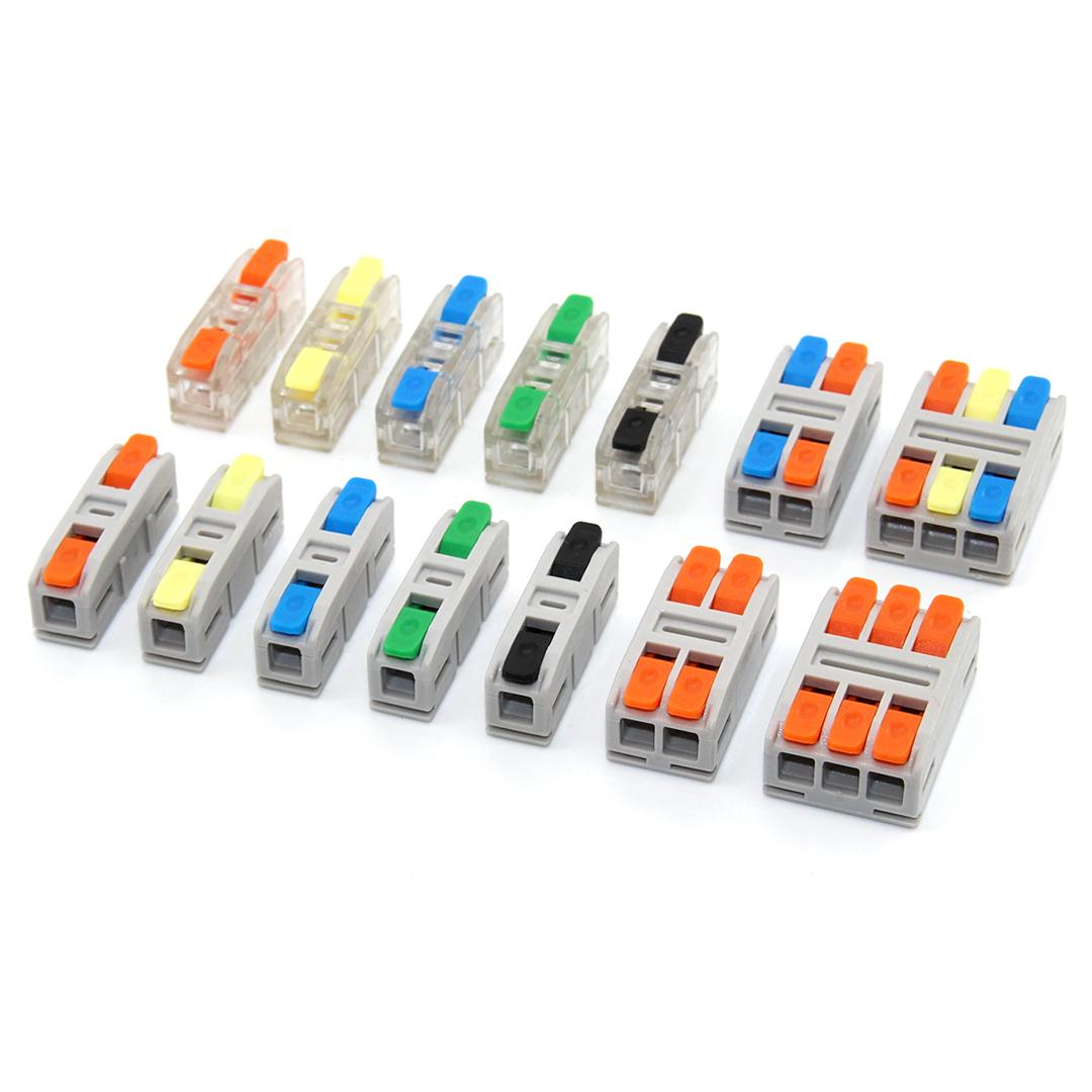 

10PCS Quick Electrical Wire Connectors Universal Compact Splicing Terminal Blocks Push-in Home Cable Connectors 10PCS